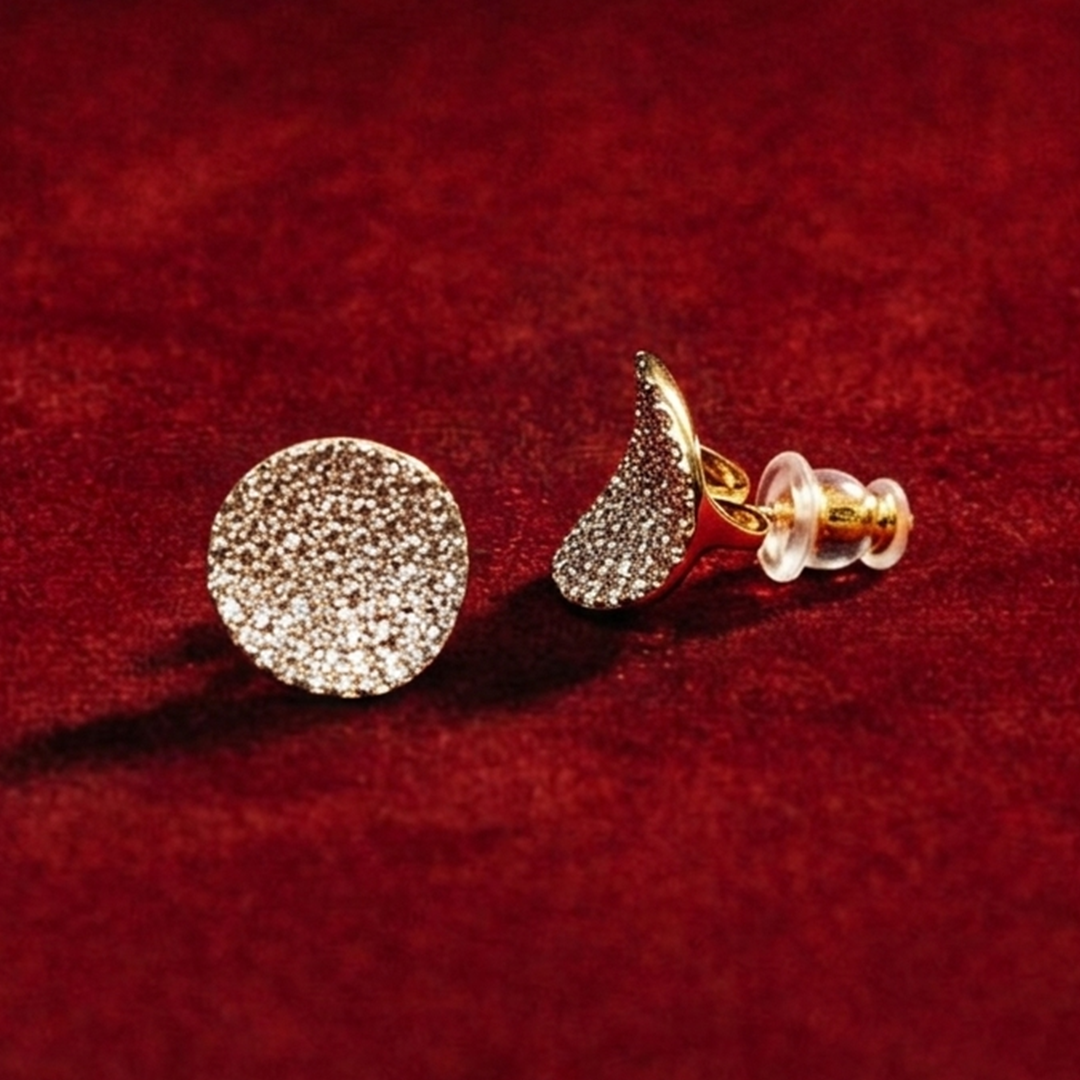 The Manhattan Curved Disc Earrings