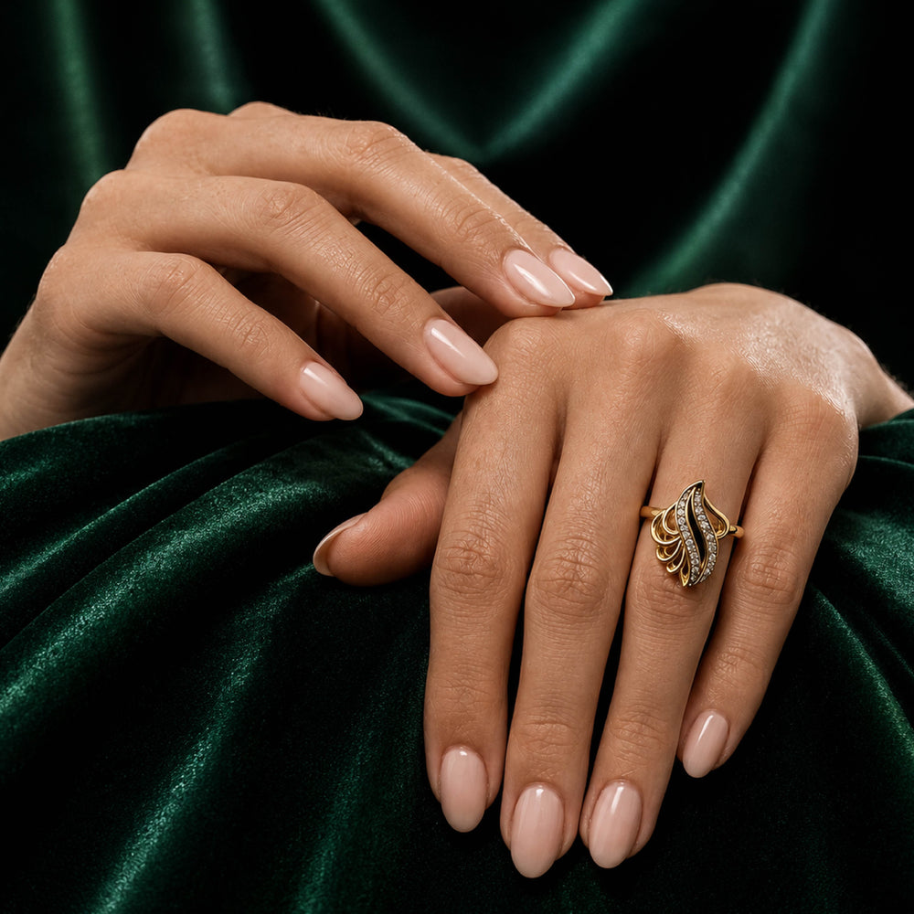The Cascade Statement Ring - Back