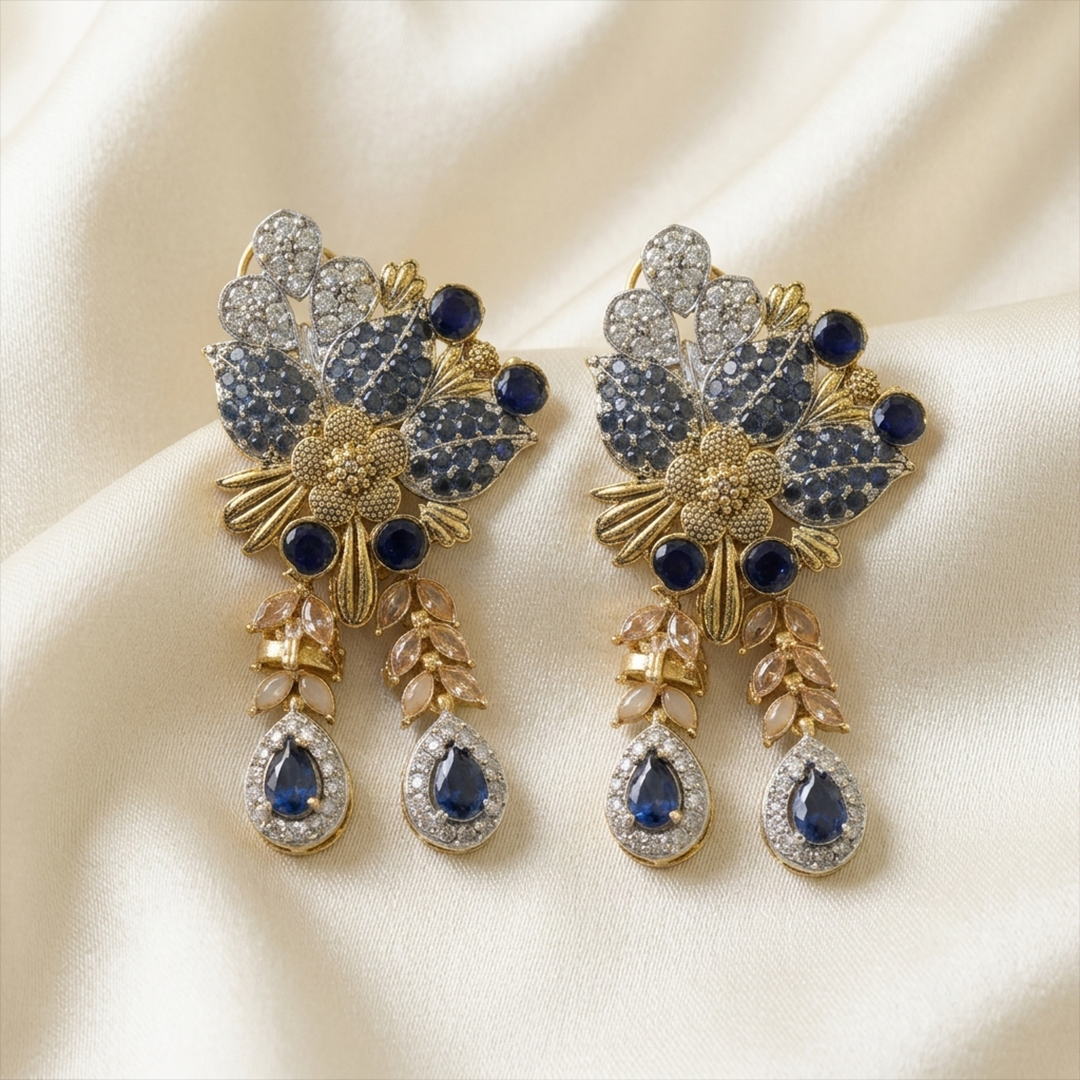 The Fleur Sapphire Earrings