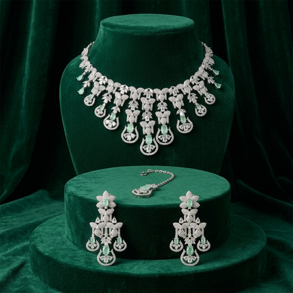 The Zara Frost & Mint Bridal Set