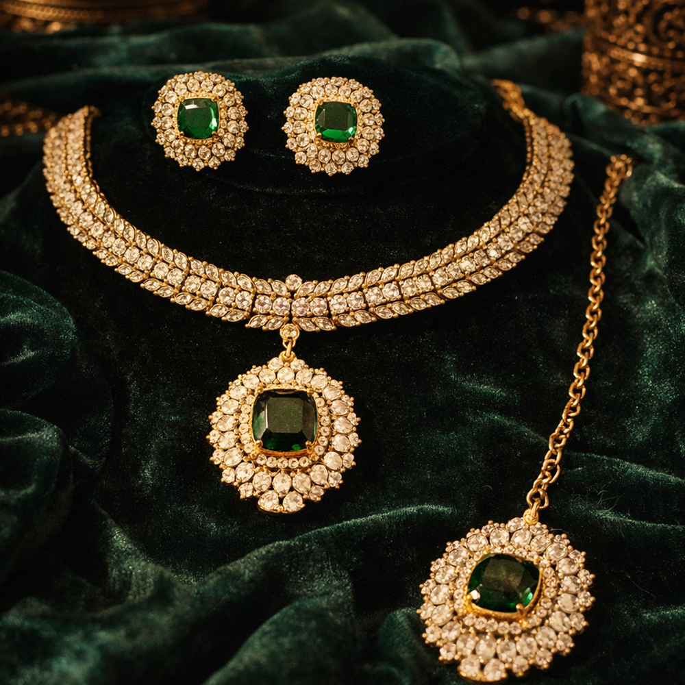 The Majestic Jade Halo Set