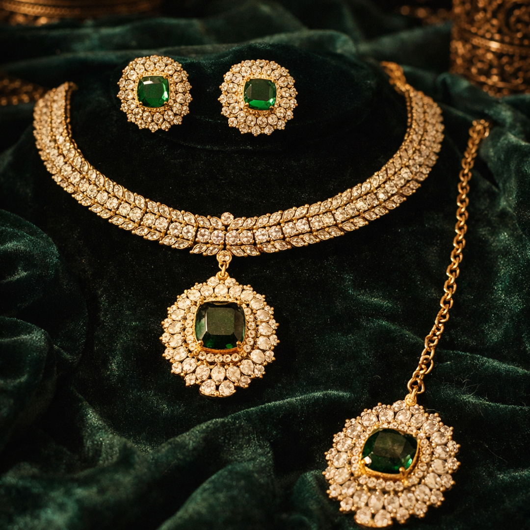 The Majestic Jade Halo Set