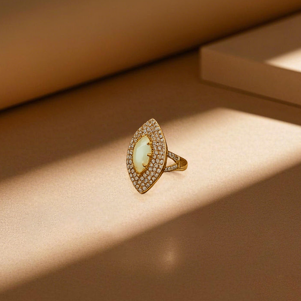 The Luna Marquise Halo - Back