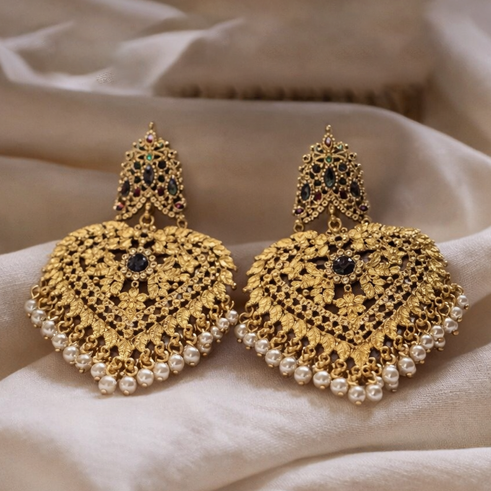 The Majestic Pearl-Drop Earrings - Back