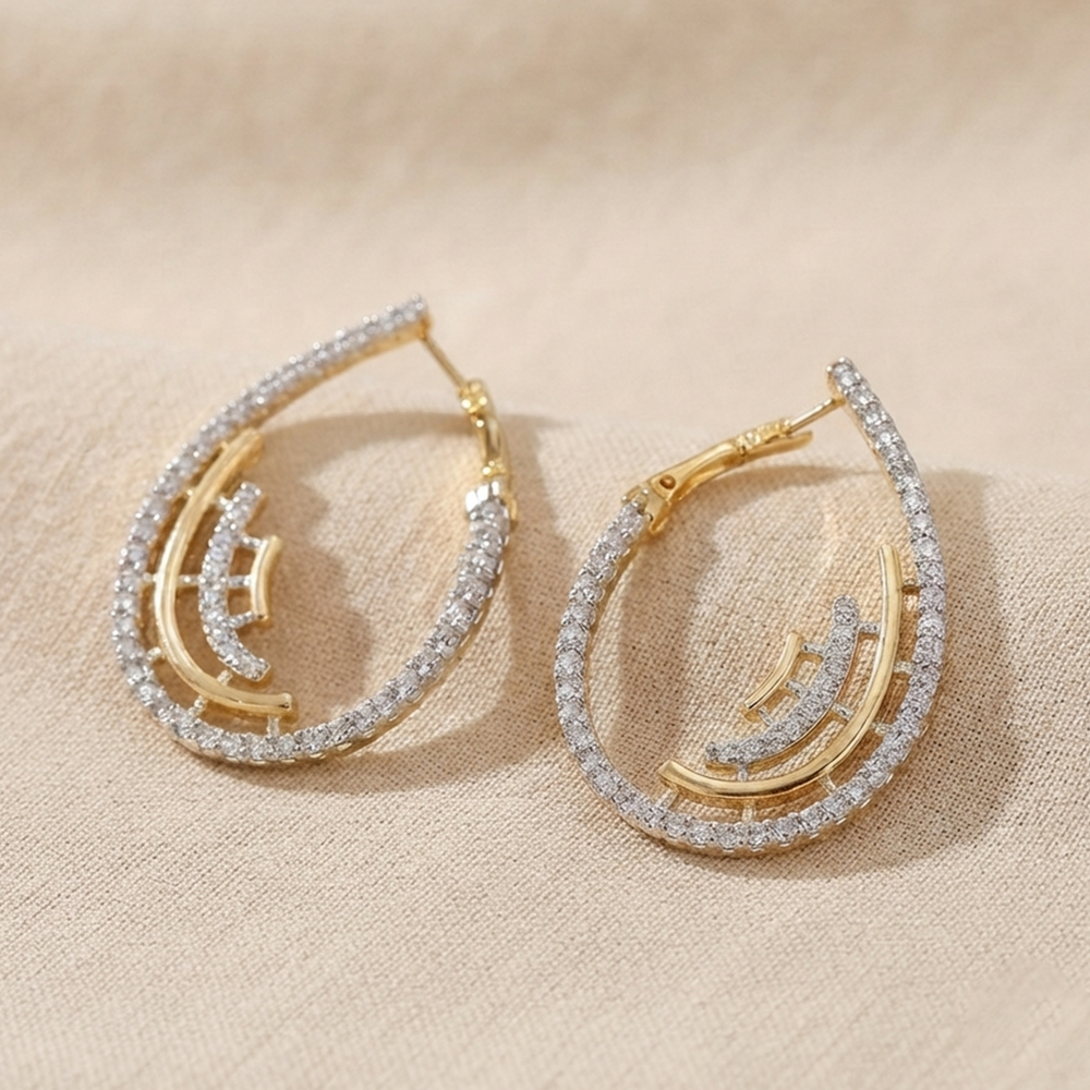 The Horizon Crescent Open Hoops
