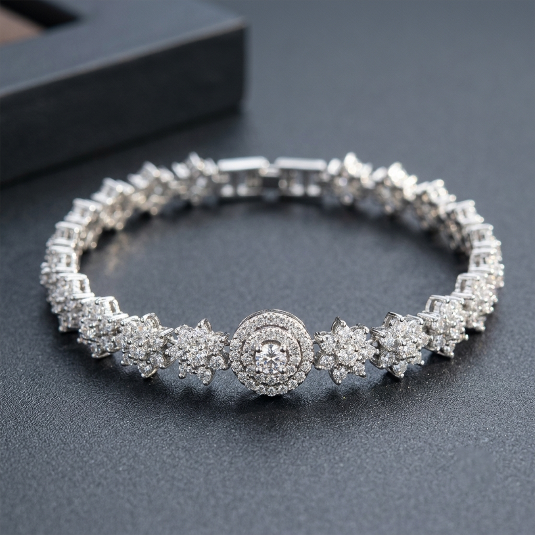 Aria Snowflake Statement Bracelet