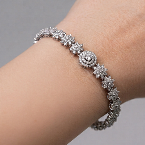 Aria Snowflake Statement Bracelet