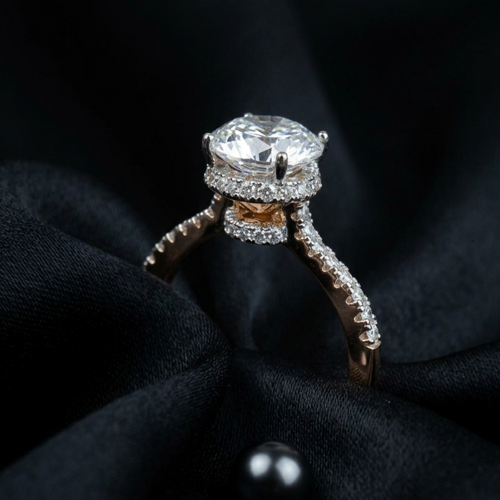 Victoria Halo Ring - Back
