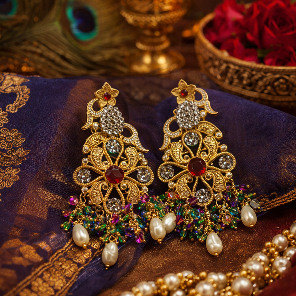 Noor-e-Gul Heirloom Earrings