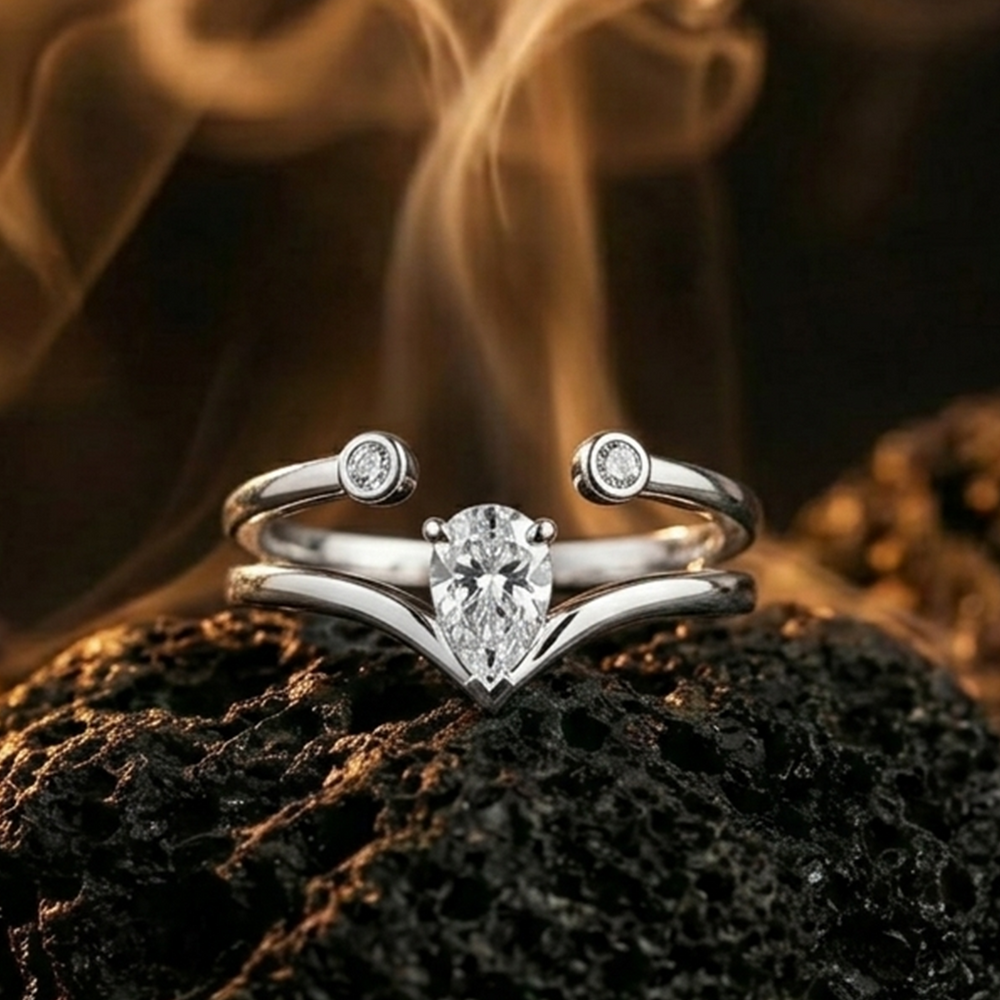Freya Pear Wrap Ring