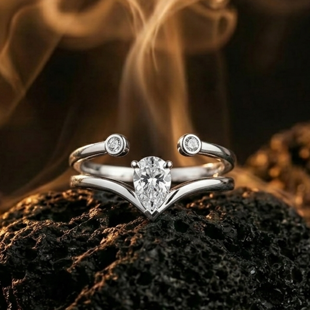Freya Pear Wrap Ring