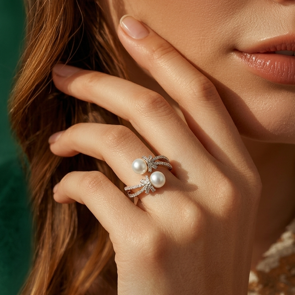 Vivienne Pearl Ring - Back