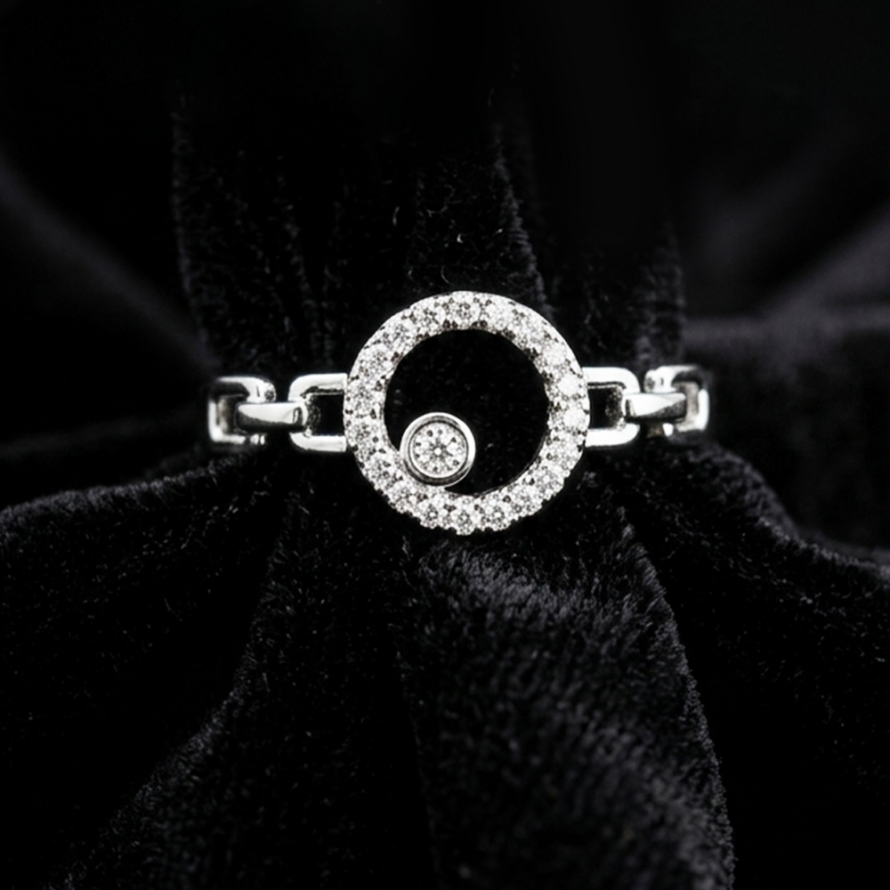 Iris Geometric Minimalist Ring