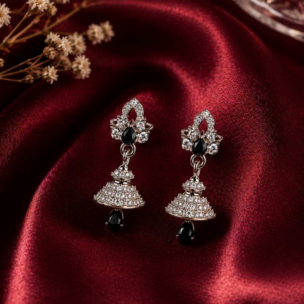 Zara Onyx Statement Earrings