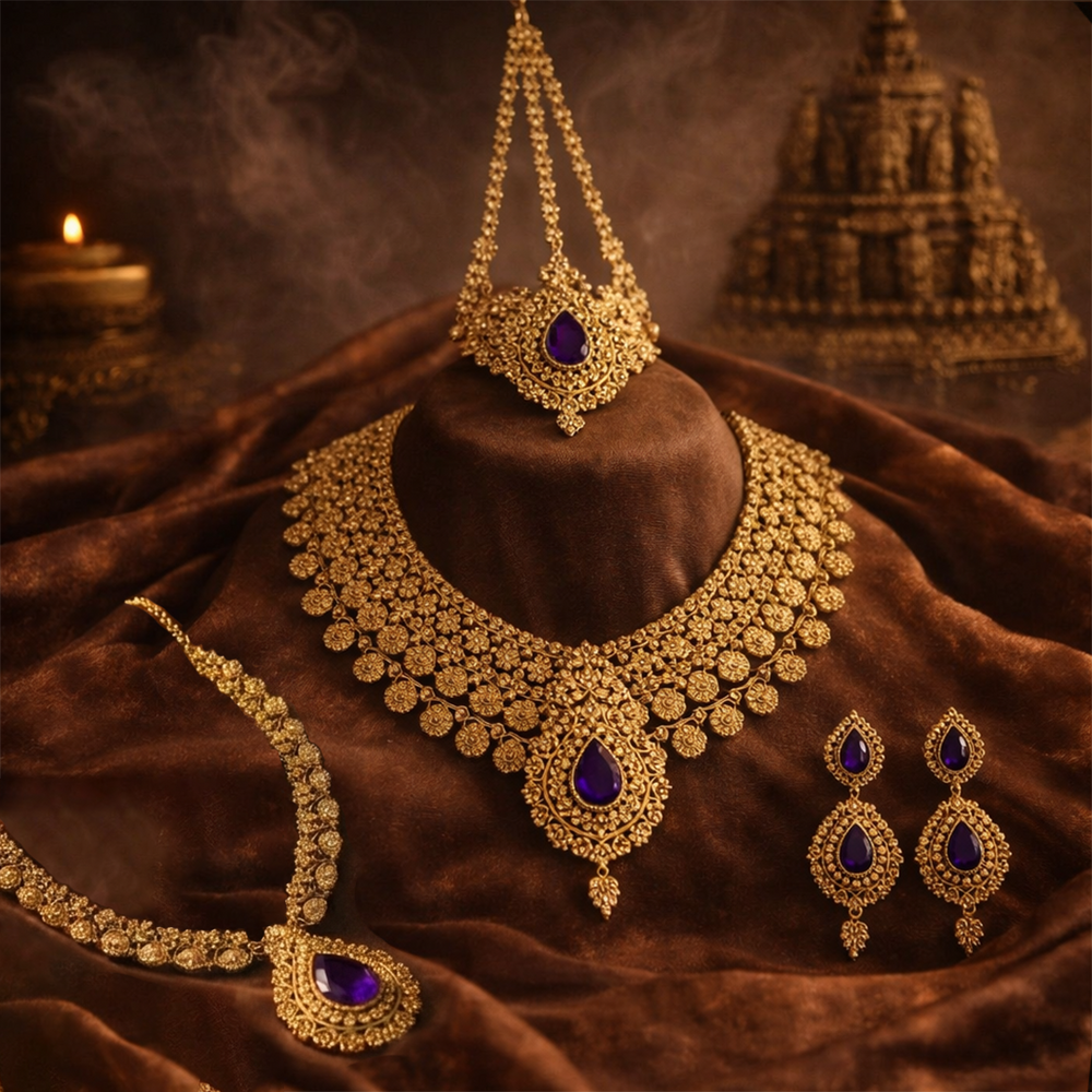 The Royal Amethyst Bridal Set