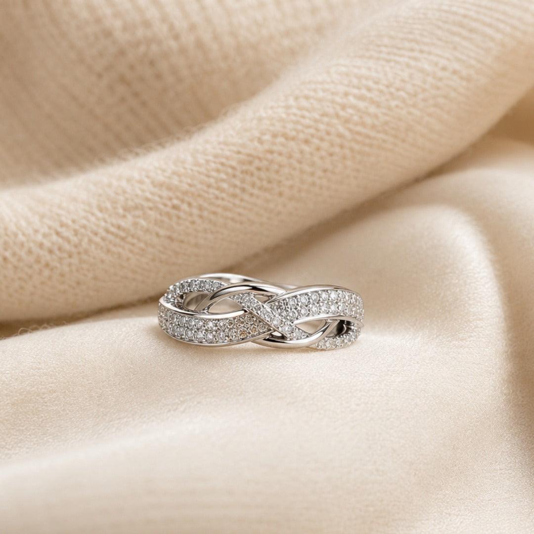 Seraphina Braided Zircon Ring
