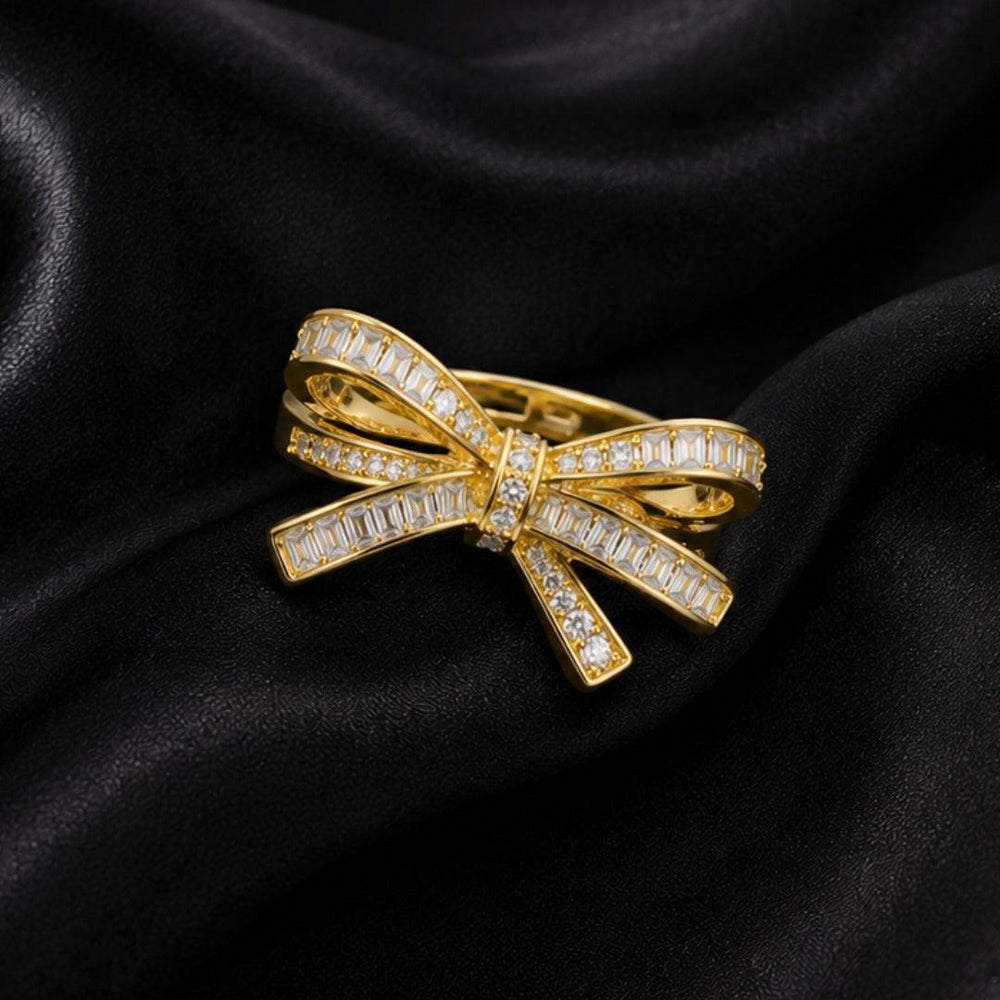 Vivienne Bow Party Wear Statement Ring