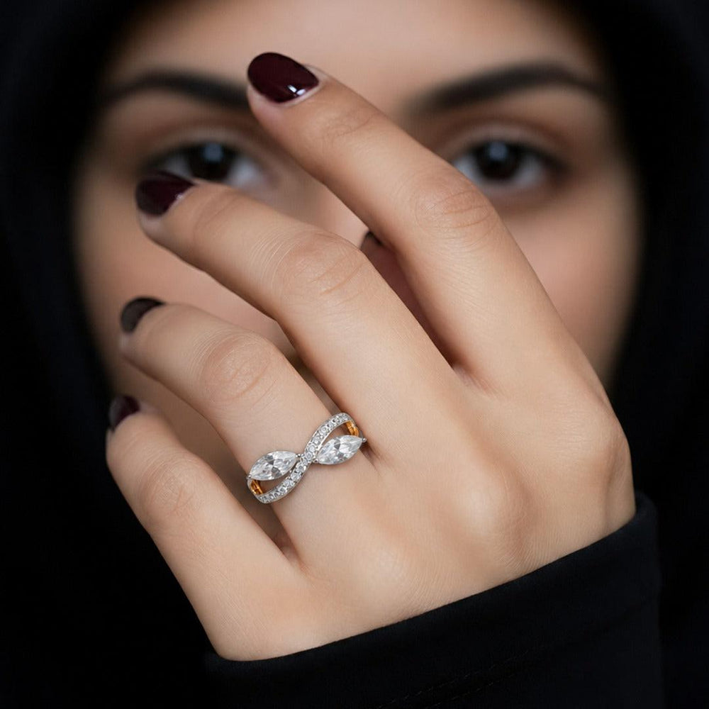 Iris Infinity Ring - Back