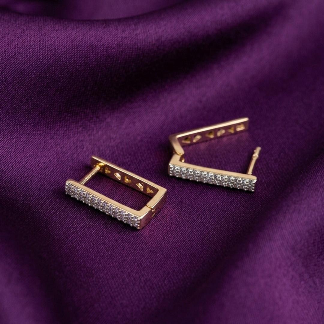 Soho Rectangular Hoop Earrings