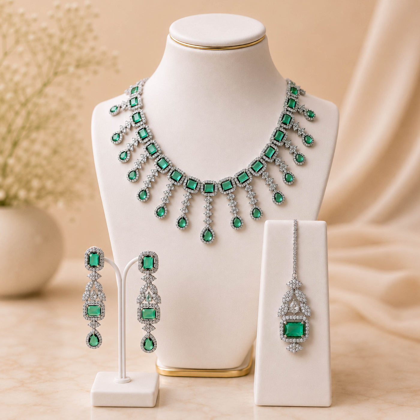 Stellar Dew Set – Crystal Bridal Jewellery Set