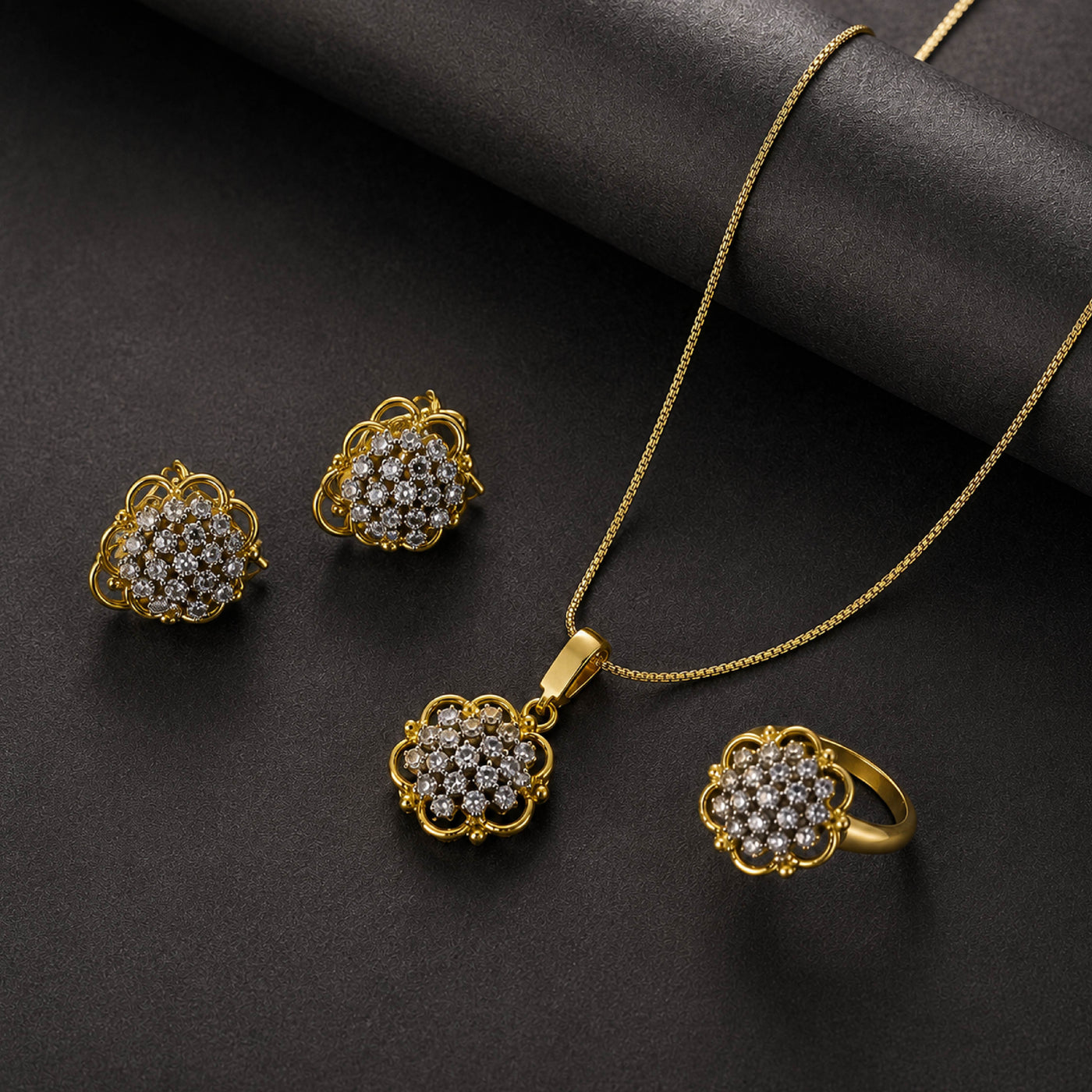 Floret Solace Set – Pendant Necklace Set for Women