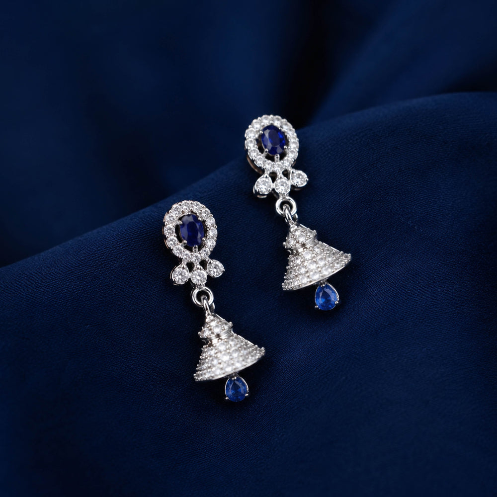 Celeste Crown Gemstone Jhumkas
