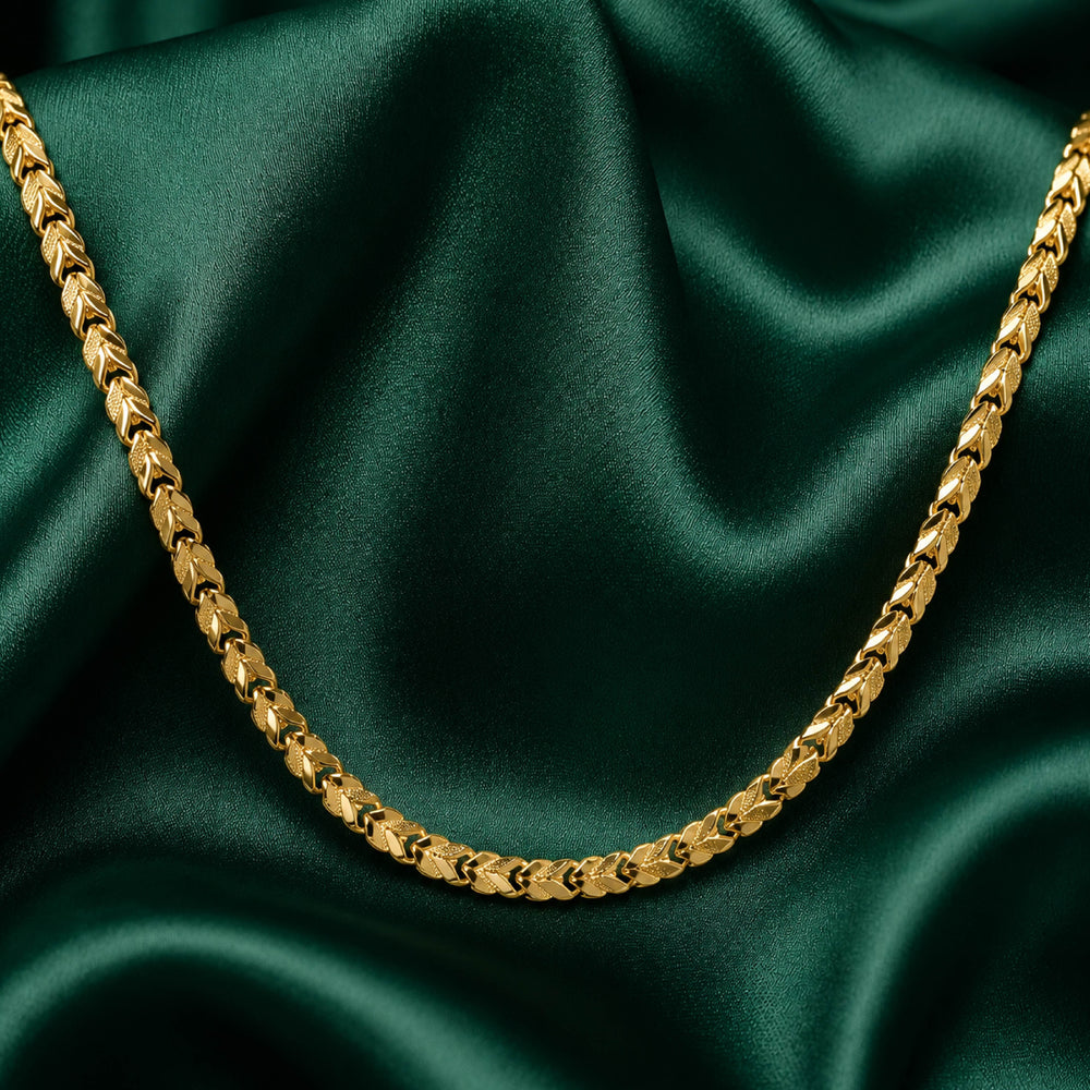 Vara Geometric Gold Chain for Women