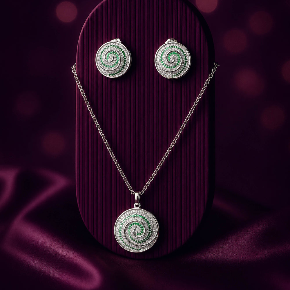 Vireo Galaxy Set – Geometric Crystal Jewellery Set