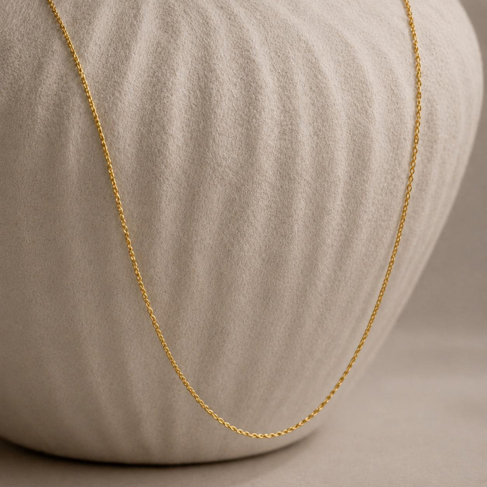 Silken Gold Chain – Gold-Plated Chain for Women