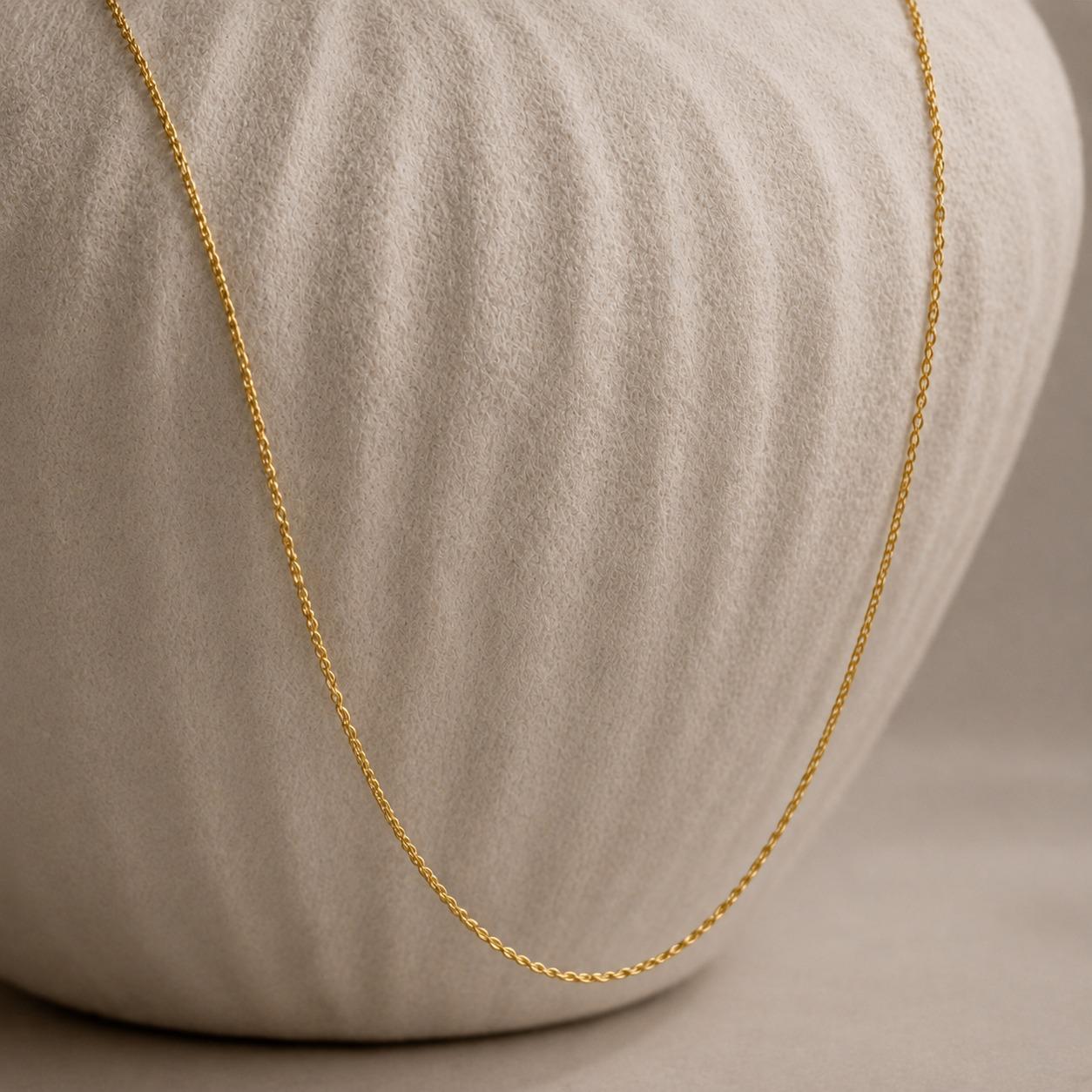 Silken Gold Chain – Gold-Plated Chain for Women