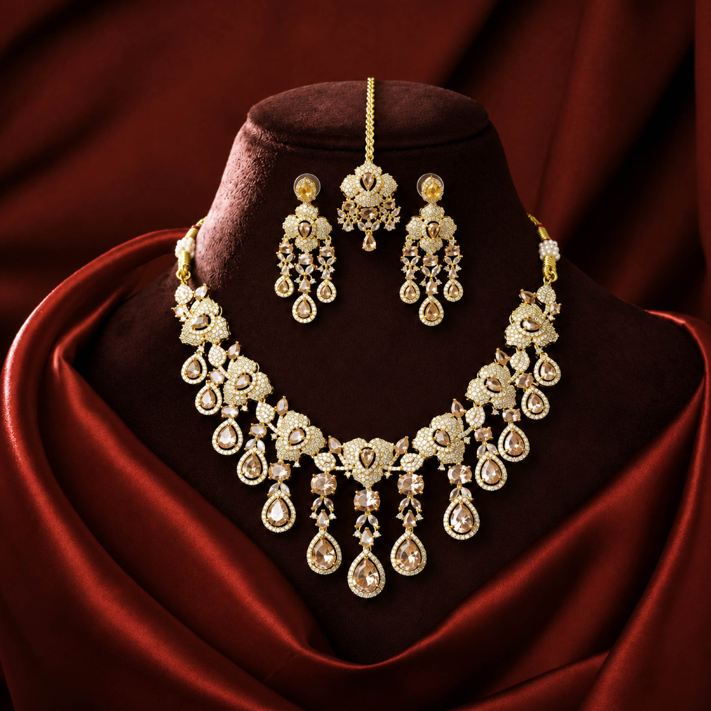 Royal Imperial Choker Set – Luxury Bridal Choker Necklace Set
