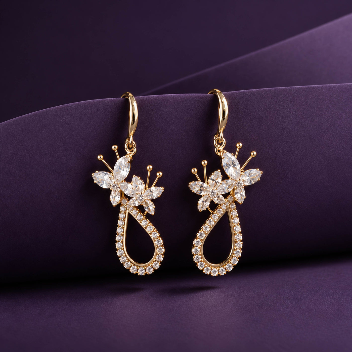 Botanical Flora Drop Earrings