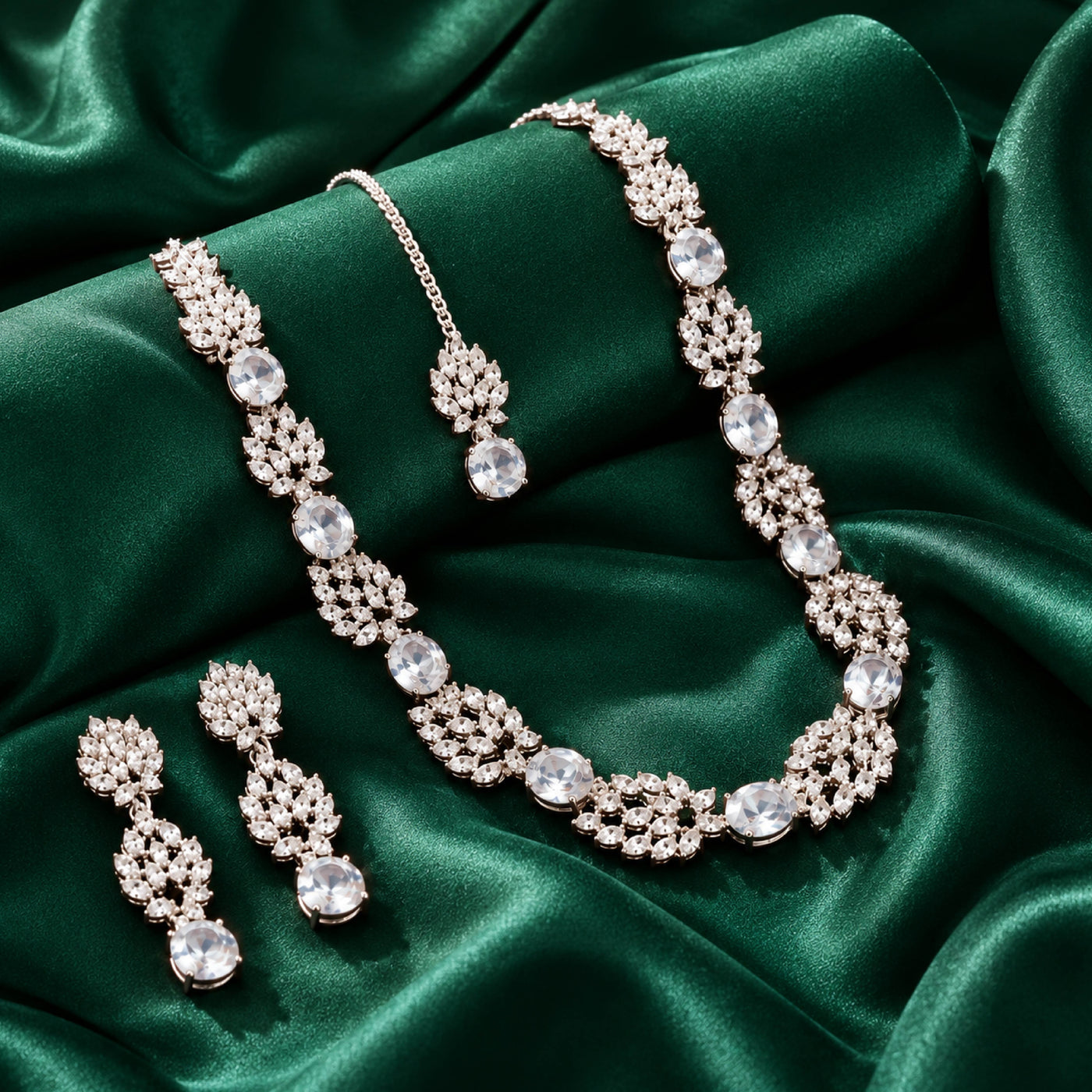 Stellar Dew Bridal Necklace Set